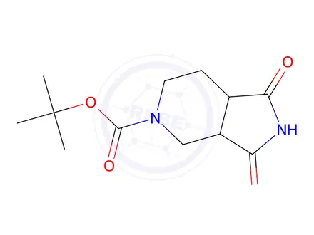 Chemical structure of Tert-butyl 1,3-dioxooctahydro-5H-pyrrolo[3,4-c]pyridine-5-carboxylate