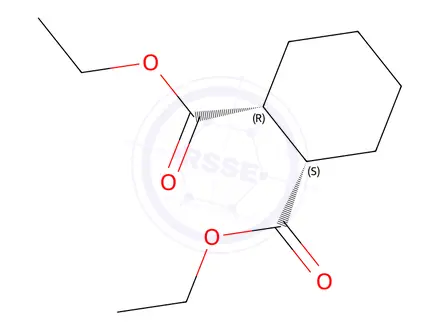 Chemical structure of Diethylcis-1,2-Cyclohexanedicarboxylate