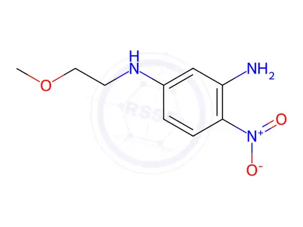 Chemical structure of N1-(2-Methoxyethyl)-4-nitro-1,3-benzenediamine