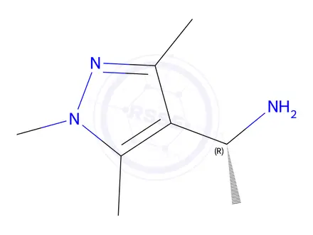 Chemical structure of (R)-1-(1,3,5-Trimethyl-1h-pyrazol-4-yl)ethan-1-amine