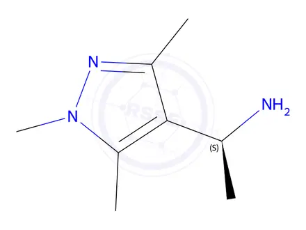 Chemical structure of (S)-1-(1,3,5-Trimethyl-1h-pyrazol-4-yl)ethan-1-amine