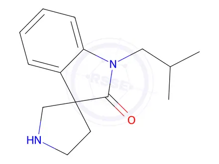 Chemical structure of 1-Isobutylspiro[indoline-3,3'-pyrrolidin]-2-one