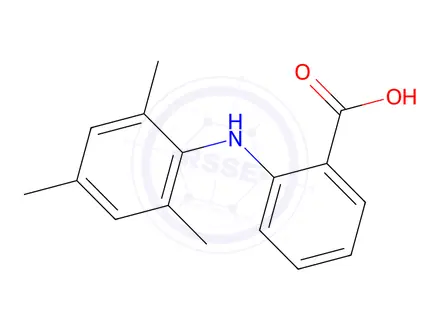 Chemical structure of 2-[(2,4,6-Trimethylphenyl)amino]benzoic acid