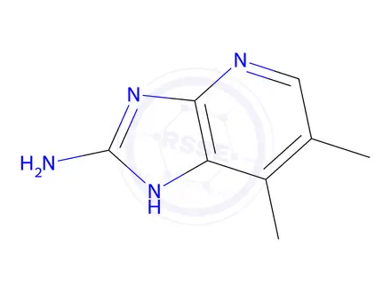 Chemical structure of 6,7-Dimethyl-1H-imidazo[4,5-b]pyridin-2-amine