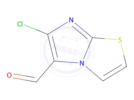 Chemical structure of 6-CHLOROIMIDAZO[2,1-B]THIAZOLE-5-CARBOXALDEHYDE