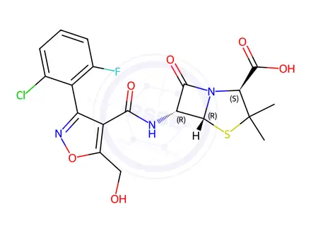Chemical structure of Flucloxacillin Impurity 18