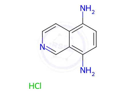 Chemical structure of isoquinoline-5,8-diamine hydrochloride