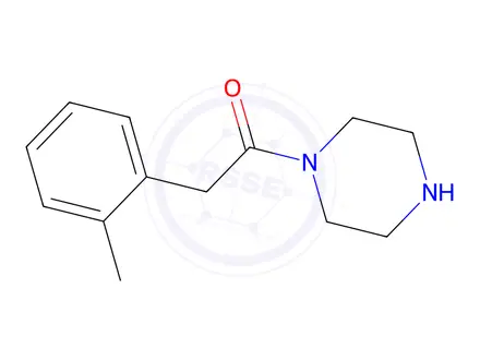 Chemical structure of 2-(2-methylphenyl)-1-(piperazin-1-yl)ethan-1-one