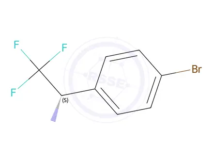 Chemical structure of (s)-1-(4-Bromophenyl)-2,2,2-trifluoroethanamine Hydrochloride