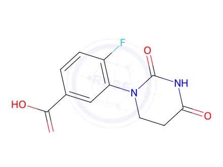 Chemical structure of 3-(2,4-dioxohexahydropyrimidin-1-yl)-4-fluoro-benzoic acid