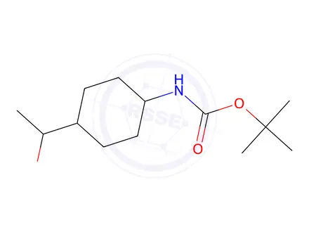 Chemical structure of trans-[4-(1R-Hydroxyethyl)cyclohexyl]carbamic acid tert-butyl ester
