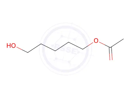 Chemical structure of 5-hydroxypentyl acetate