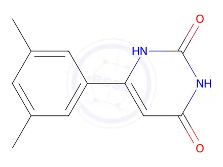Chemical structure of 6-(3,5-dimethylphenyl)pyrimidine-2,4(1h,3h)-dione