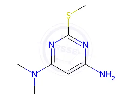 Chemical structure of n4,n4-Dimethyl-2-(methylthio)pyrimidine-4,6-diamine
