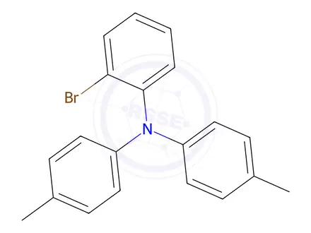Chemical structure of N-(2-bromophenyl)-4-methyl-N-(4-methylphenyl)anilin