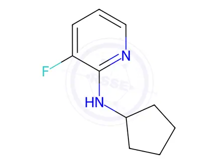 Chemical structure of N-cyclopentyl-3-fluoropyridin-2-amine