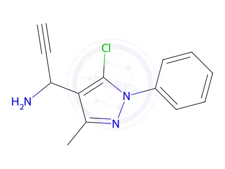 Chemical structure of 1-(5-Chloro-3-methyl-1-phenyl-1H-pyrazol-4-yl)prop-2-yn-1-amine