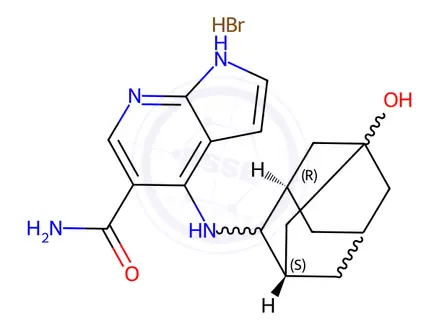 Chemical structure of Peficitinib Hydrobromide