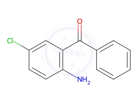 Chemical structure of 2-benzoyl-4-chloroaniline