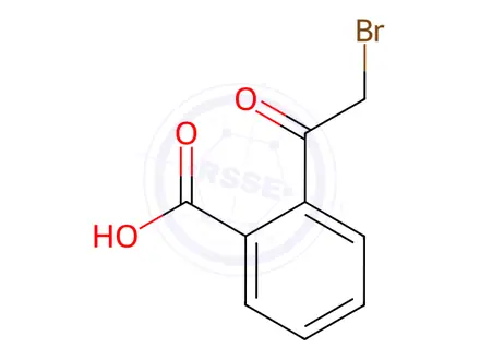 Chemical structure of 2-(2-Bromoacetyl)benzoic acid