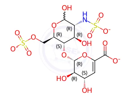 Chemical structure of Heparin Disaccharide II-S Sodium Salt