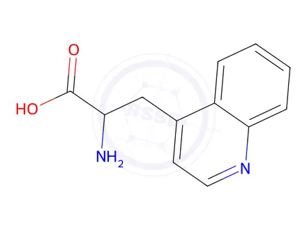 Chemical structure of 2-Amino-3-quinolin-4-yl-propionic Acid Dihydrochloride