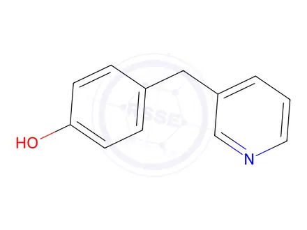 Chemical structure of 4-(Pyridin-3-ylmethyl)phenol