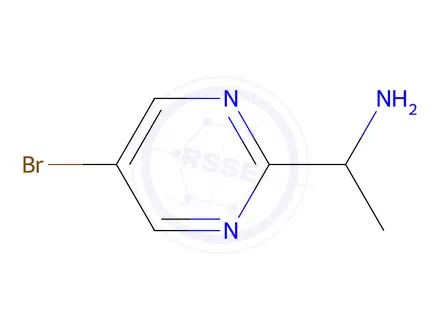 Chemical structure of 1-(5-bromopyrimidin-2-yl)ethan-1-amine
