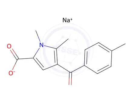 Chemical structure of Sodium 1,5-Dimethyl-4-(4-methylbenzoyl)-1H-pyrrole-2-carboxylate