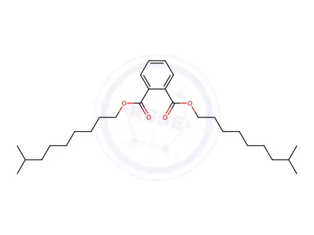 Chemical structure of Phthalic acid, bis-8-methylnonyl ester