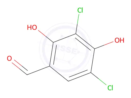 Chemical structure of 3,5-Dichloro-2,4-dihydroxybenzaldehyde