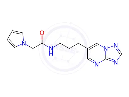 Chemical structure of N-(3-([1,2,4]Triazolo[1,5-a]pyrimidin-6-yl)propyl)-2-(1H-pyrrol-1-yl)acetamide