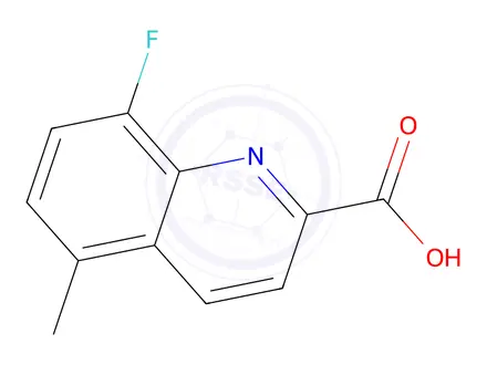 Chemical structure of 8-Fluoro-5-methylquinoline-2-carboxylic acid