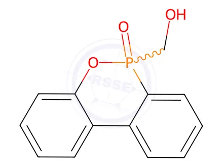 Chemical structure of 6H-Dibenz(c,e)(1,2)oxaphosphorin-6-methanol 6-oxide