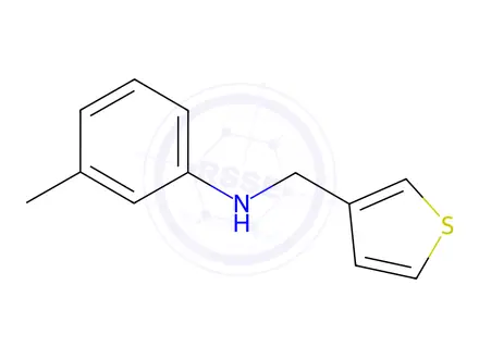 Chemical structure of 3-Methyl-N-(thiophen-3-ylmethyl)aniline