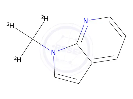 Chemical structure of N-Methyl-d3-7-azaindole