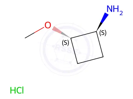 Chemical structure of (1S,2S)-2-Methoxy-cyclobutylamine hydrochloride