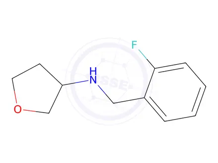 Chemical structure of n-[(2-fluorophenyl)methyl]oxolan-3-amine