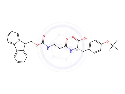 Chemical structure of Fmoc-β-Ala-Tyr(tBu)-OH