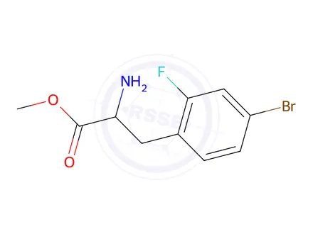 Chemical structure of Methyl 2-amino-3-(4-bromo-2-fluorophenyl)propanoate