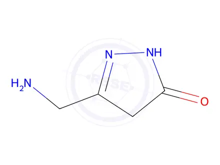 Chemical structure of 5-(Aminomethyl)-2,4-dihydro-3H-pyrazol-3-one