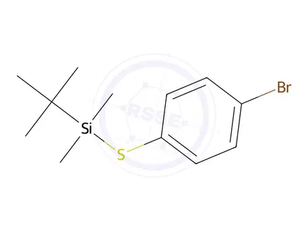 Chemical structure of (4-BROMOPHENYLTHIO)DIMETHYL-TERT-BUTYLS&