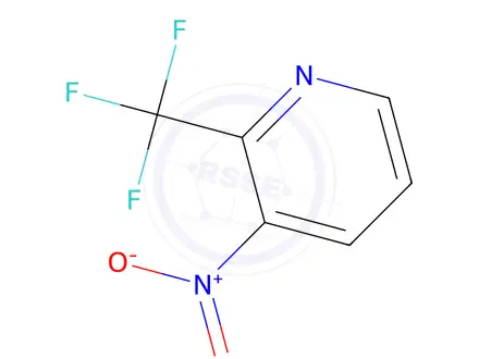 Chemical structure of 3-Nitro-2-(trifluoromethyl)pyridine