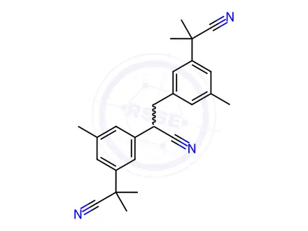 Chemical structure of Anastrozole Impurity 65