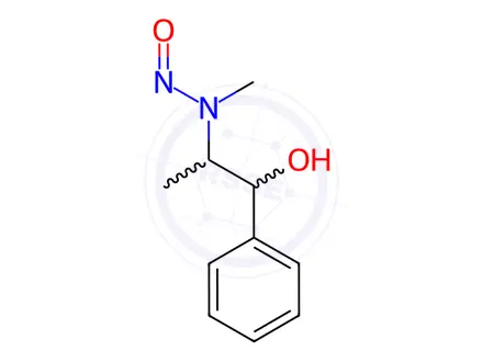 Chemical structure of N-Nitroso rac-Ephedrine