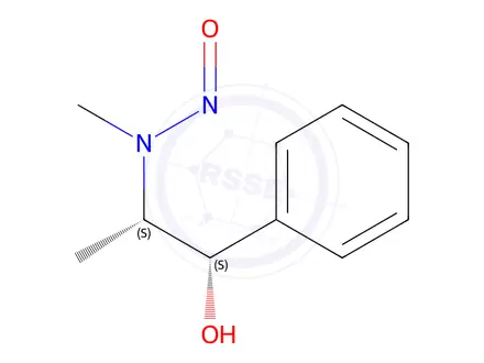 Chemical structure of N-Nitroso Pseudoephedrine (N-Nitroso Ephedrine HCl EP Impurity B)