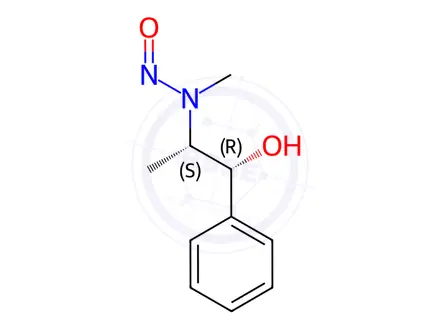 Chemical structure of N-nitroso-ephedrine-100 PPM in Acetonitrile