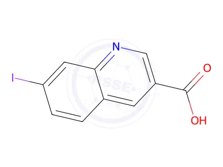 Chemical structure of 7-Iodoquinoline-3-carboxylic acid