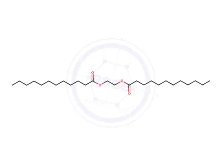 Chemical structure of Poly(oxy-1,2-ethanediyl),.alpha.-(1-oxododecyl)-.omega.-[(1-oxododecyl)oxy]-