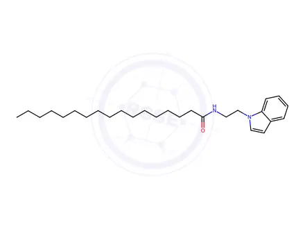 Chemical structure of HEPTADECANOIC ACID TRYPTAMIDE